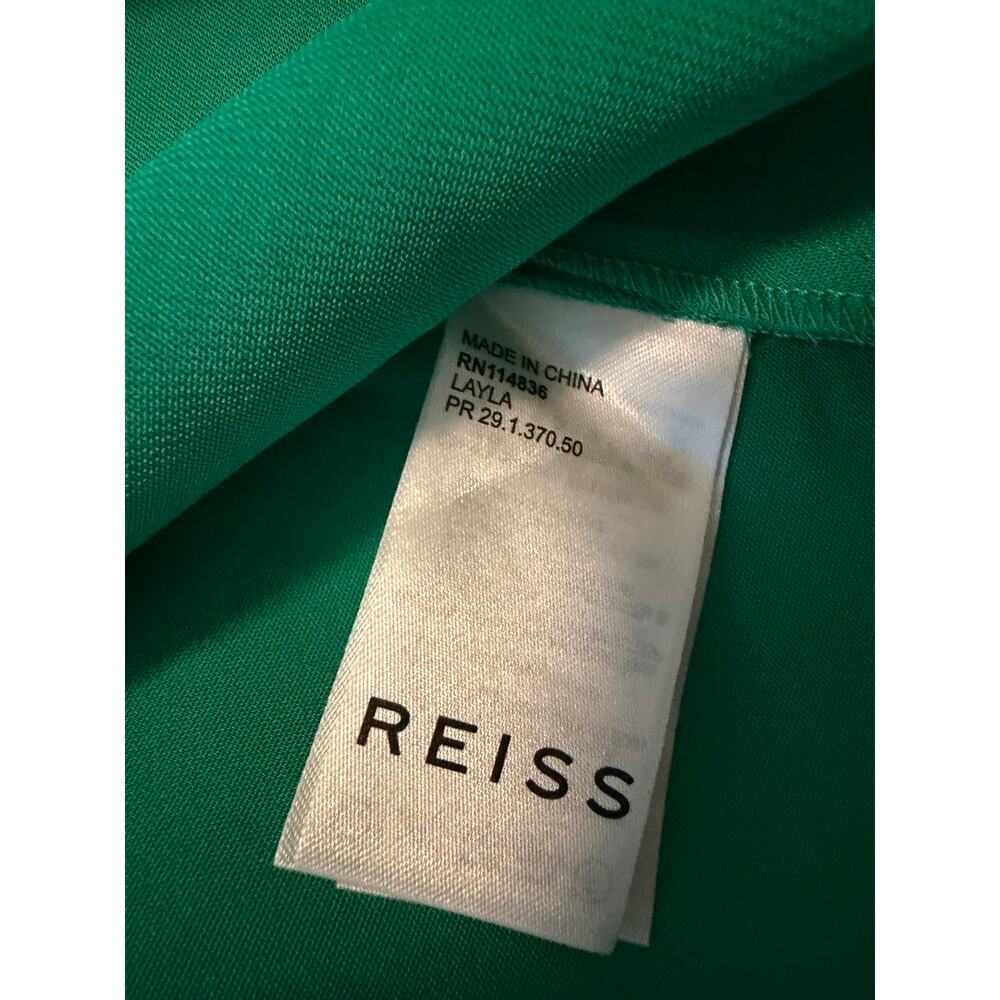 REISS Layla Bodycon Dress in Green Size 4 NWT - Picture 14 of 15